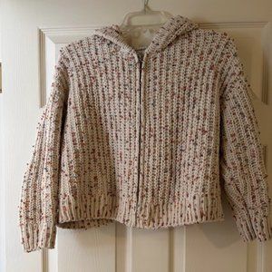 Francesca's colorful knit cropped jacket